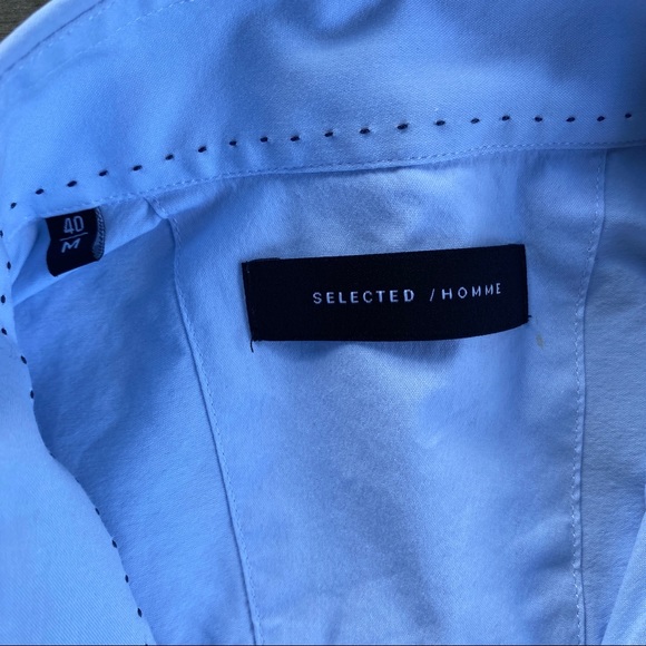 Men’s Selected / Homme Button-Down Dress Shirt - Picture 3 of 5